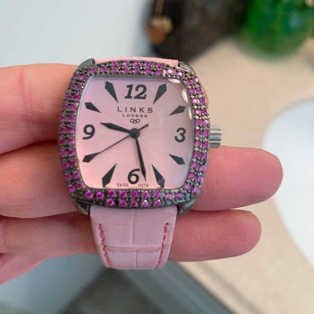 Links of London pink sapphire watch